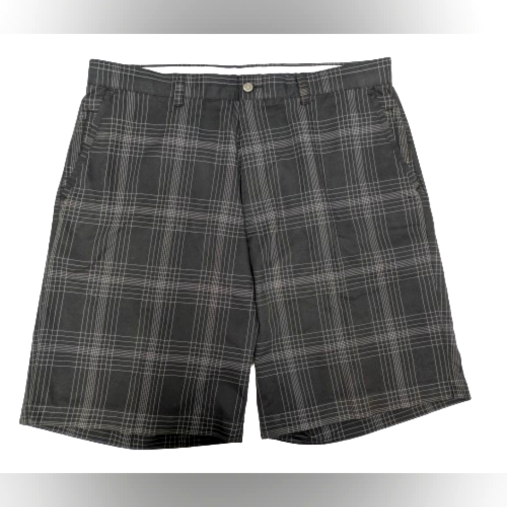 Callaway men's black plaid golf shorts size 38